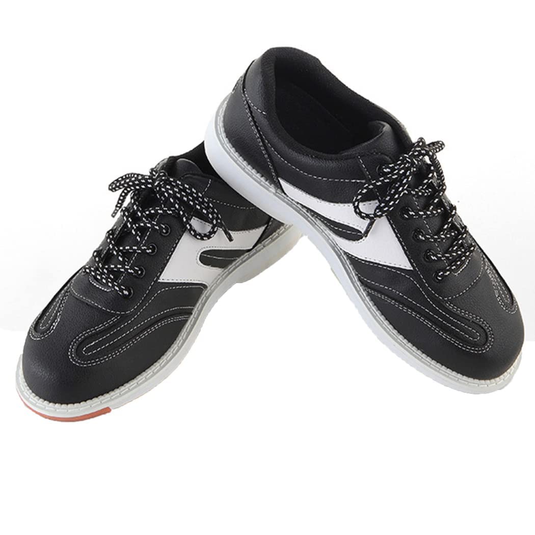 Damen Bowling Schuhe, Mode Bowls Schuhe Für Frauen Leichte Athletische Walking Schuhe Casual Leder Bowling Turnschuhe