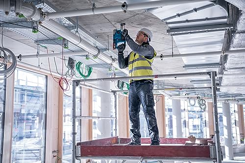 Bosch Professional Absaughammer GDE 18V-12 (mit SDS plus, für einen Bohrbereich von 6 mm bis 10 mm, inkl. 2x Ringbürste)