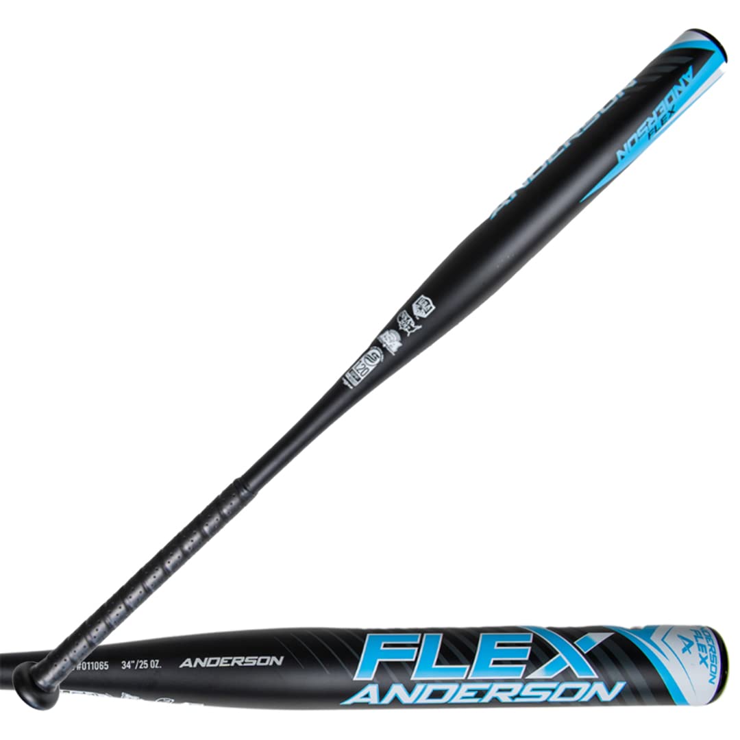 2023 Anderson Flex Slowpitch Softball Bat Limited Edition Colorways - Dual Stamp USA/ASA & USSSA – ½ oz End Loaded Single-Wall Alloy