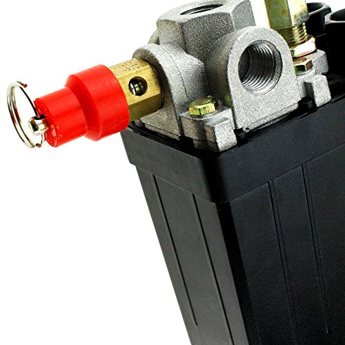 Create idea 1/4\ BSP Ventil Druckminderer 4-Port Luft Kompressor Schalter Sicherheitsventil Druckregler Druckregelventil Druckschalter Regelventil Druckschaltventil