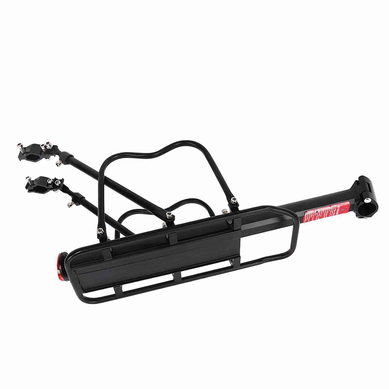 Bagażnik rowerowy, regulowane tylne siedzenie rowerowe ze stopu aluminium, bagażnik rowerowy ze zdejmowanym skrzydłem bocznym, do wyposażenia bagażu, stelaży jeździeckich i przechowywania