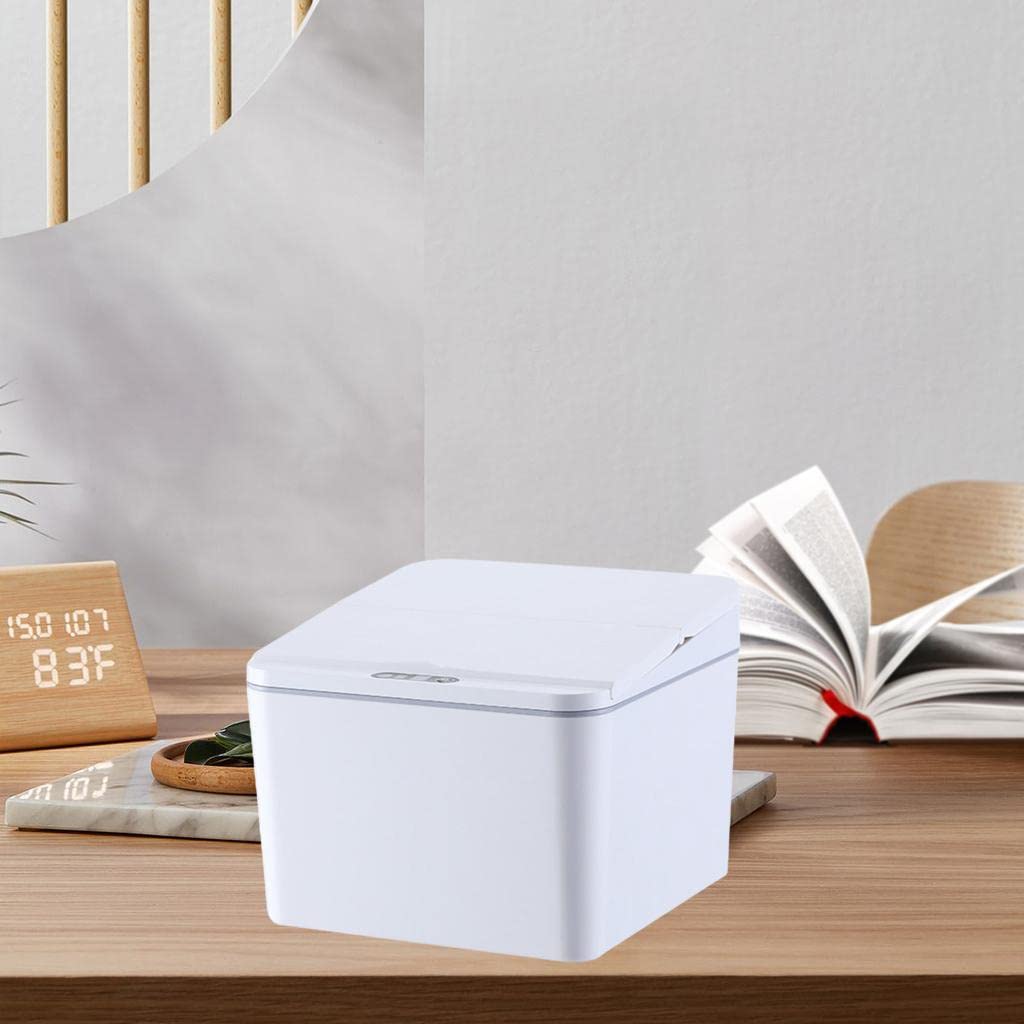 Smart Sensor Trash Can Dustbin for Car Kitchen Office Bathroom 4L White | Home & Garden | Household Supplies & Cleaning | Trash Cans & Wastebaskets-image-47