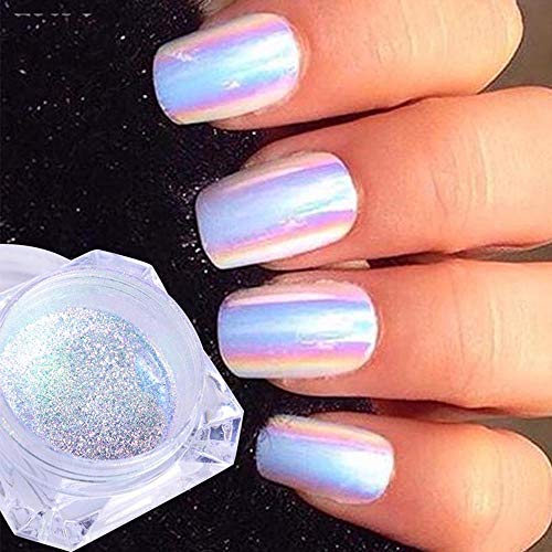 0.15g Neon Nail Glitter Mirror Powder Holographic Colorful Dip Powder Pigment Nail Flake Sequin Chrome Decoration Manicure