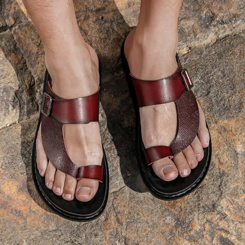 Foot Correction Men Summer Slide Sandals,Outdoor Plantar Fasciitis Roman Slippers,Slip On Bunion Orthopedic Flip Flops2