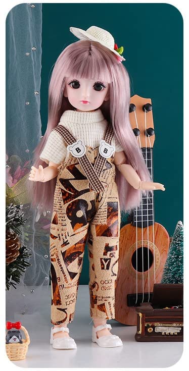 Image of DSR 30 CM Joint Movable Doll for Kids | Sound Playing Toy | Beautiful Frock | Same Color Delivered (Pack of 1) (M /Yellow)