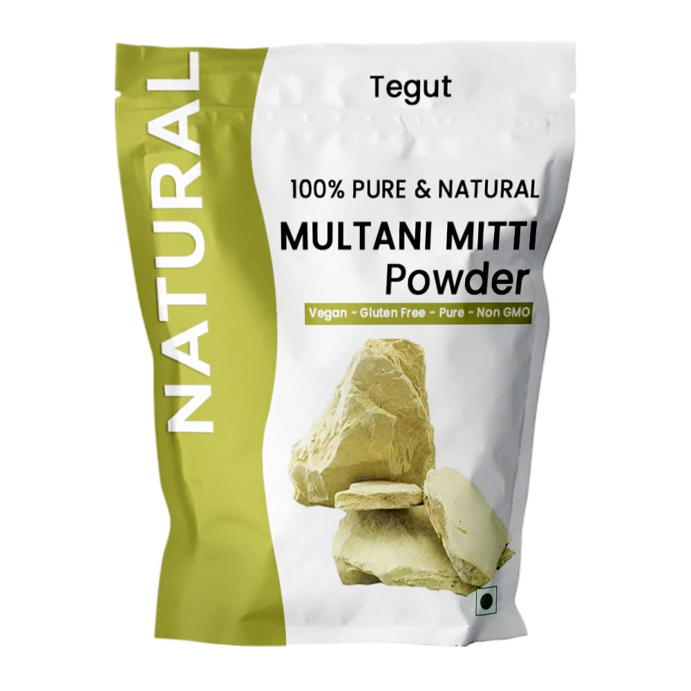 Tegut100% Natural Multani Mitti Powder For Face Pack And Hair Pack (Fuller’s Earth/Bentonite Clay) (200G)