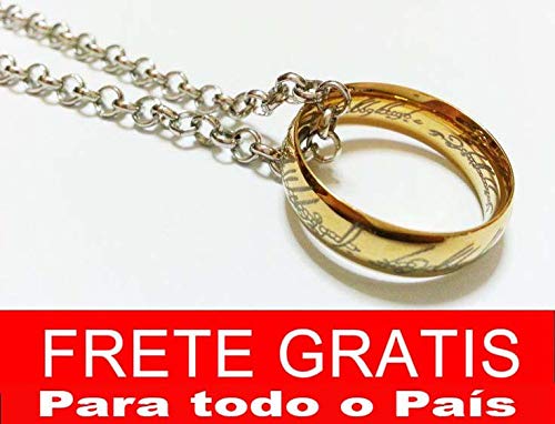 O Um Anel Senhor Dos Anéis, Precioso Folheado a Ouro 18k Frete Grátis