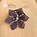 PETALOS JEWELRY - Scrunchie - Handmade hair accessory with crystal, tassels and pearls. Lightweight, easy to put on and take off. Ideal for all hair types. Handmade Jewelry (Metallic Purple)