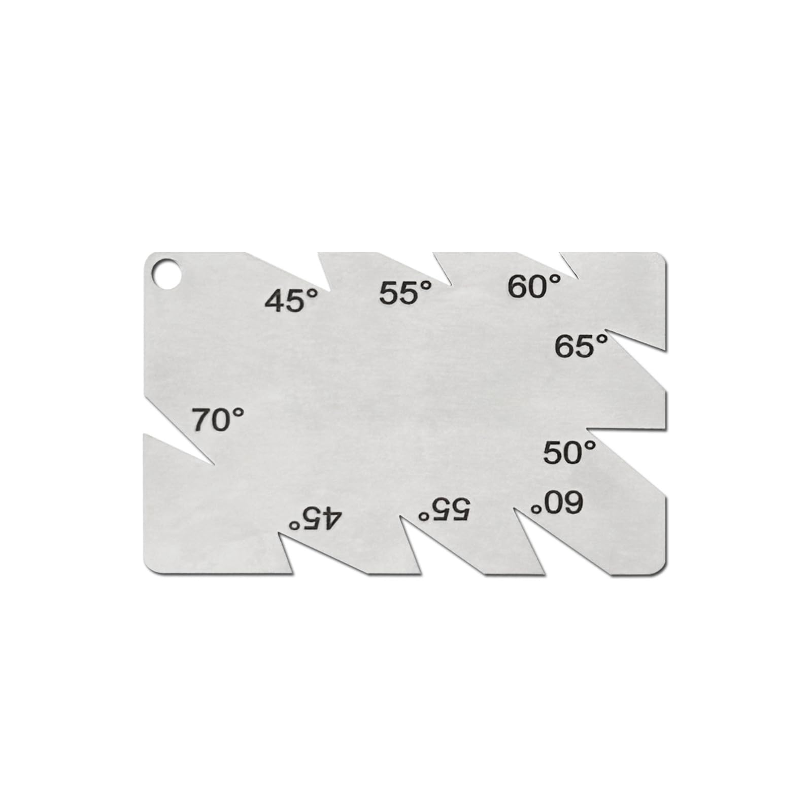 Lasering Engraved Angled Scale Gauge Ruler with Clear Marking for Quick Readings in Mechanical Maintenance Accuracy Corner Measuring Tool