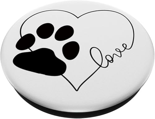 Miniatura 2 de Love Dogs Valentine PopSockets Grip and Stand for Phones and Tablets