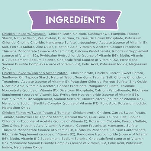 Image of LOVE, NALA - FLAKED Chicken Variety Pack - 24 Pack - Natural Adult Cat Wet Food - Grain Free, Non-GMO, Lean Protein, Omega 3, Digestive Fiber, Added Minerals & Vitamins