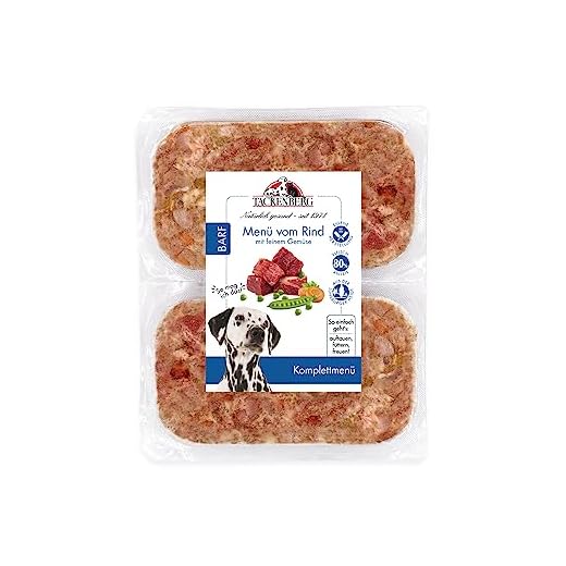 TACKENBERG Barf Menü mit Rind und Gemüse