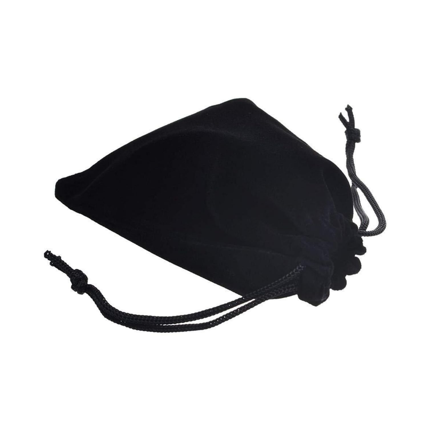 Colorsheng 20pcs 3.5 "X 4.5" Velvet Drawstring Cloth Jewelry Pouches Gift Candy Bags Wedding Headphones Bag (Black)