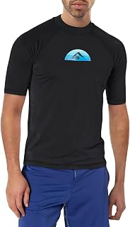 Kanu Surf Mens Mercury UPF 50+ Short Sleeve Sun Protective Rashguard Swim Shirt