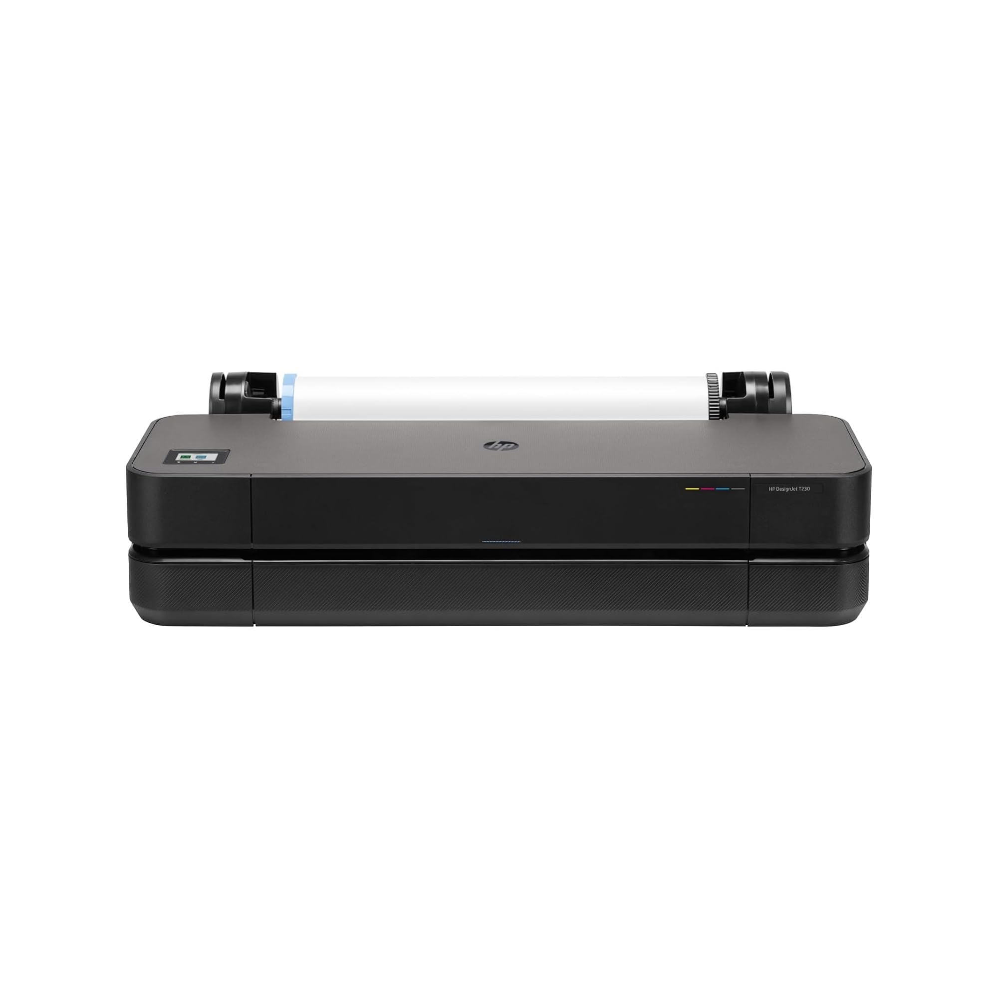 HP DesignJet T230 24 Zoll 61 cm 5HB07D, Großformatdrucker, Plotter, Standard A4-A1, 68 A1-Ausdrucke/Stunde, 35 Sekunden pro Seite, Recyceltes Metall, Click, Schwarz