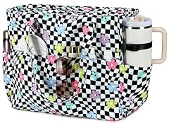 Black White Checkered-colorful Flowers