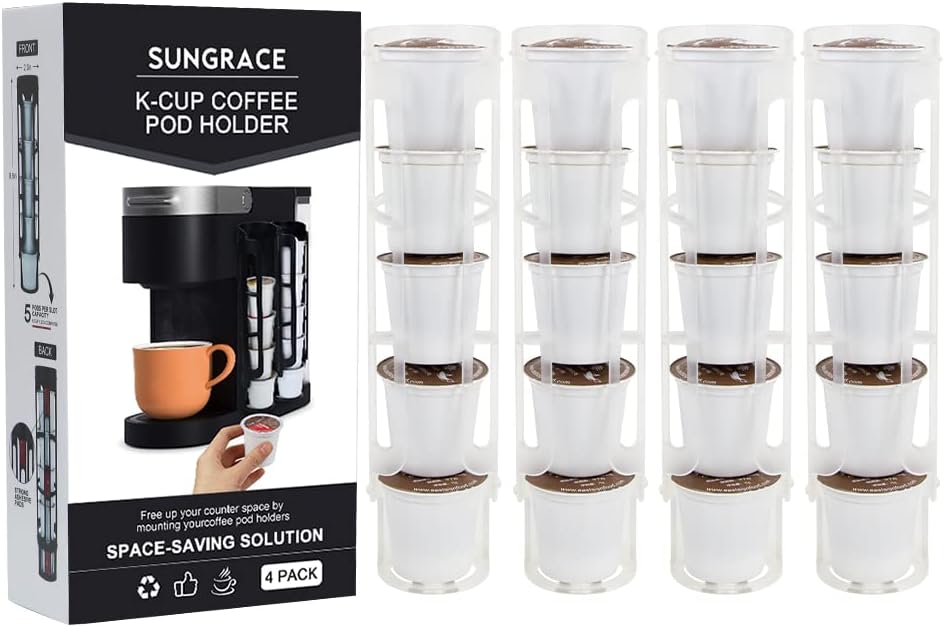 Sungrace K Cup Pod Organizer Holder for Keurig Kcup Coffee