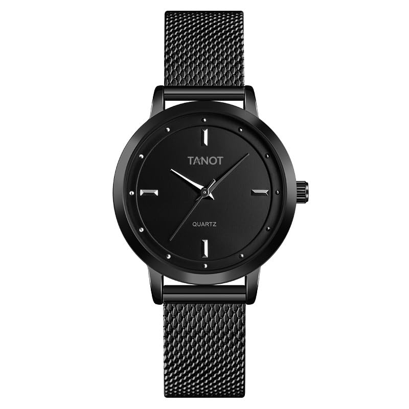 TANOT Girls Analog Black Watch - Stylish Timepiece for Young Trendsetters (Black) (B0CJCKXLYP) Amazon Price History, Amazon Price Tracker