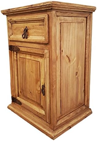 Rustics For Less Traditional Left Rustic Nightstand, Short, Medium