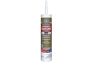 GE Advanced Silicone Caulk - Durable Waterproof Sealant for Kitchen and Bathroom