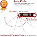 Instant Read Thermometer Best Digital Meat Thermometer Waterproof with Calibration and Backlight Functions