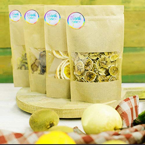 Image of JELLYBABY Thank You Stickers For Small Businesses-1.5 Inch Sticker Roll For Return Gifts,Envelope Seals,Reflective Labels For Packaging,And Sealing Tape For Gifts,Gift Tags-500 Pcs,500 Labels