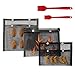 UR MAX BEAUTY 2 Grössen BBQ Grill Netztasche, Non-Stick Grill Baked Tasche Grillen Backen Wiederverwendbare Und Leicht Zu Reinigen Non-Stick Mesh-Grilling Tasche, Mit Ölpinsel
