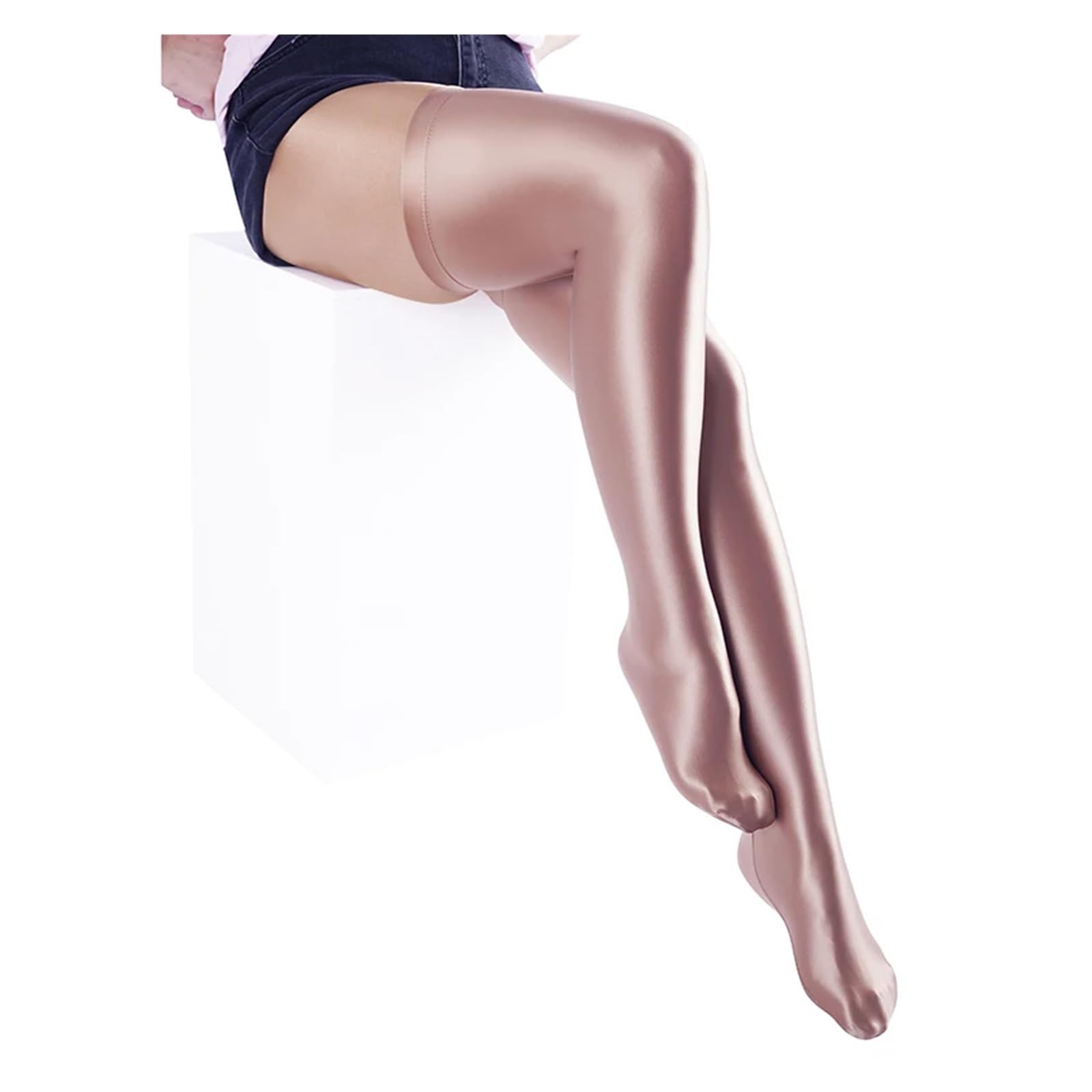 Kompressionsstrümpfe Damen Sexy Strümpfe, Oberschenkelhoch, Overknee-Socken for Damen, extra Lange Oberschenkelstrümpfe, Kompressionsstrümpfe(Pink,S)