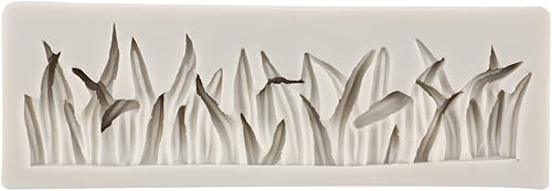 Miniatura 6 de Sijiangmold Molde de silicona para valla de estacas de jardín, molde de fondant de flores de hierba verde, molde de corteza de árbol, molde de