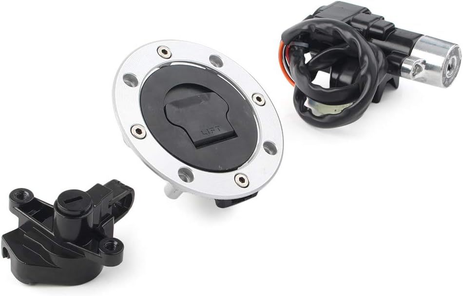Three T Gas Tank Cap, Seat Lock & Keys, Switch Set for Suzuki Bandit GSF600 1995-2004, GSF1200 1997-2005