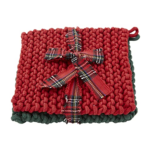 Maniques crochet de Noël Mud Pie isolation mains cuisson four