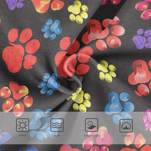 Little Girls' Soft Cotton Underwear Kids Breathable Comfort Dog Paw Print Panties Briefs Toddler3