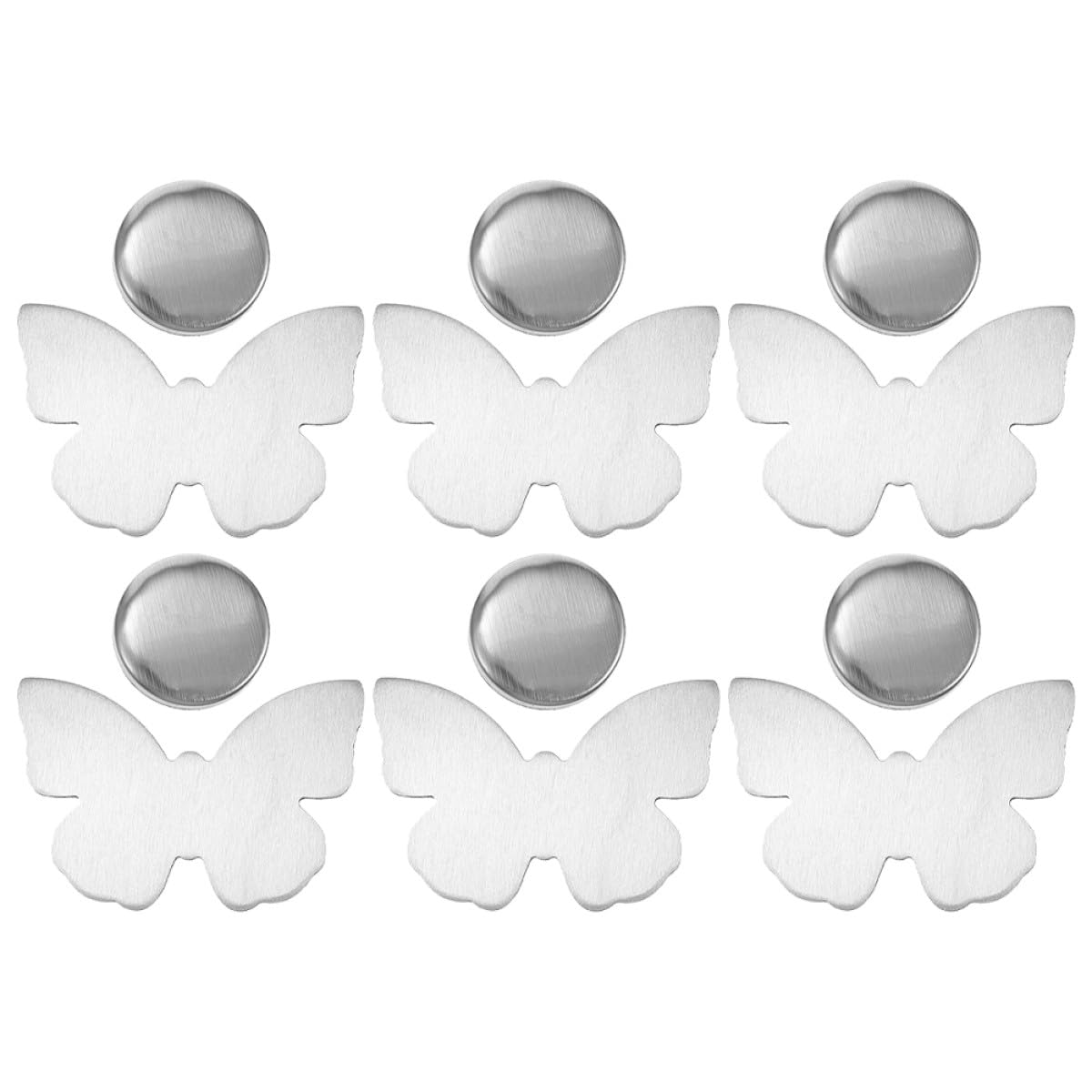 DOITOOL Butterfly Tischdeckengewichte 6 Stück aus Edelstahl Silber