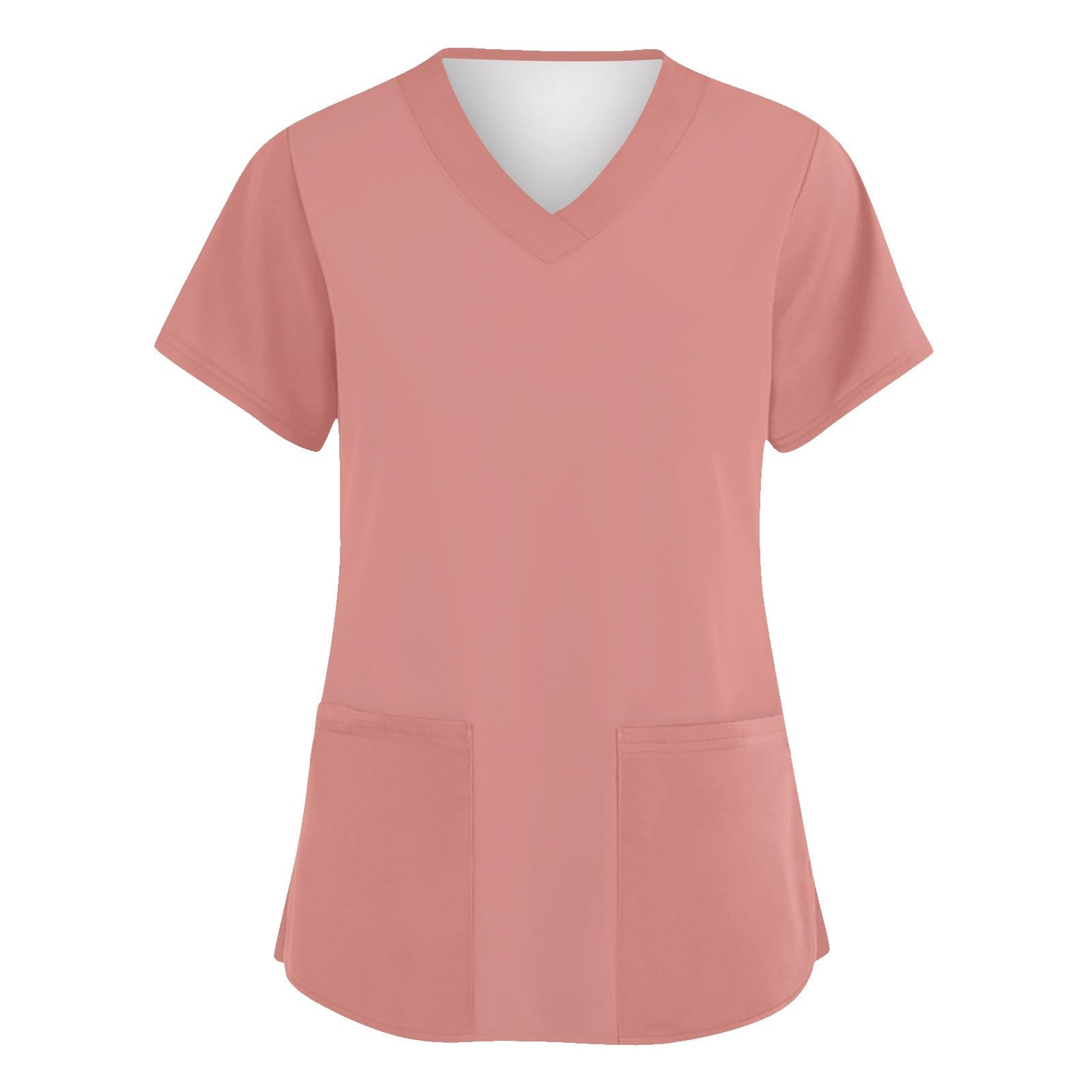Scrubs for Women V Neck Top Moisture Wicking Plus Size Scrub Tops Stretch Medical Nurse Uniform Shirts with