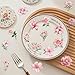 50PCS Pink Flower Stickers Aesthetic PET Transparent Stickers Nature Flower Decals Waterproof Decorative Decals for Scrapbook DIY Crafts Album Bullet Journal Planner Water Bottles Phone Cases Laptops