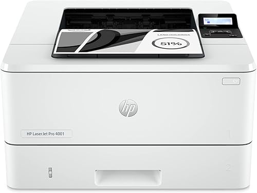 HP Impresora LaserJet Pro 4001n en blanco y negro, impresión, velocidades rápidas, fácil configuración, impresión móvil, seguridad avanzada, USB,