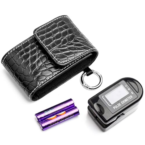 Healeved Leder Aufbewahrungstasche SchutzhüLle FüR BlutsauerstoffmessgeräT Tragbare Tasche Schwarz 8.5X5.8X3.5Cm Schutz Vor Kratzern Und Staub FüR Unterwegs Healeved Leder Aufbewahrungstasche SchutzhüLle FüR BlutsauerstoffmessgeräT Tragbare Tasche Schwarz 8.5X5.8X3.5Cm Schutz Vor Kratzern Und Staub FüR Unterwegs