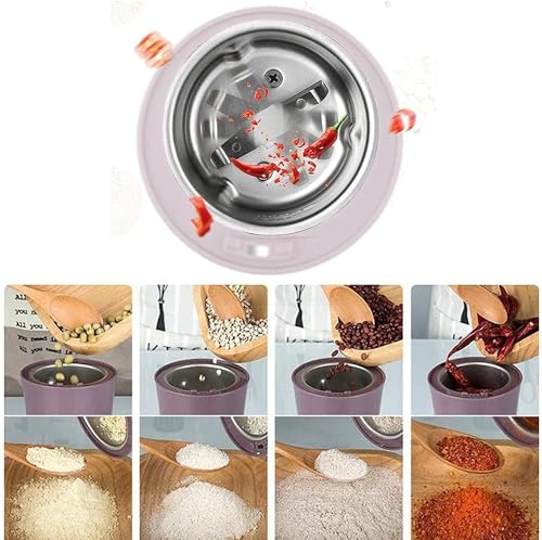 Image of Coffee Grinder Multi-Functional Electric Stainless Steel Multifunction Smash Machine Household Cereals Grain Portable Coffee Bean Seasonings Spices Mill Powder Grinder Machine for Home Office