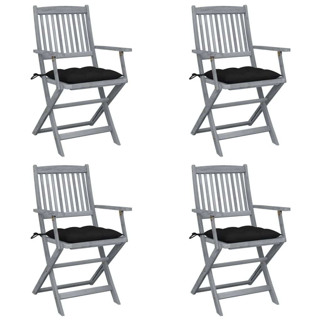 Chaise de repas pour jardin extérieur lot de 4 fauteuils pliants LH10A