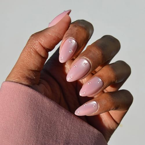 Glamnetic Press On Nails - Pearl Me Softly Spring Nails | Short A...