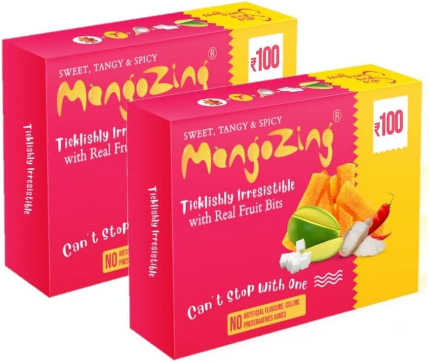 Offer - Mango Zing - [ 2022 HoReCa Award Winning Spicy Fruit Bar ] - Crafted with Tangy Mango bits - Pack of 10 * 2 - Ready to eat Snack