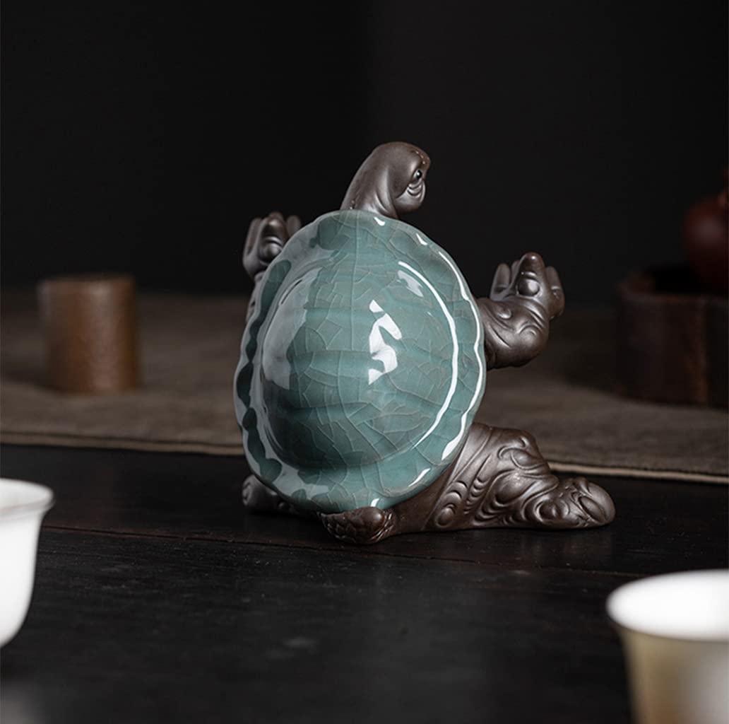 Amazon.co.jp: 亀 氷の割れ紋の甲羅 置物 オブジェ おしゃれ