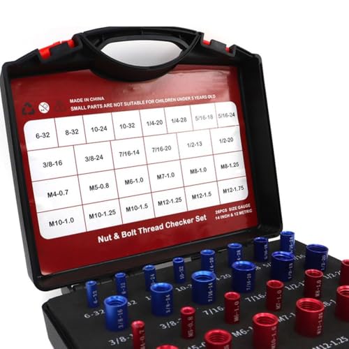 El kit de herramientas esencial mide con el juego completo de 2644 medidores (44 piezas, negro/plata)
