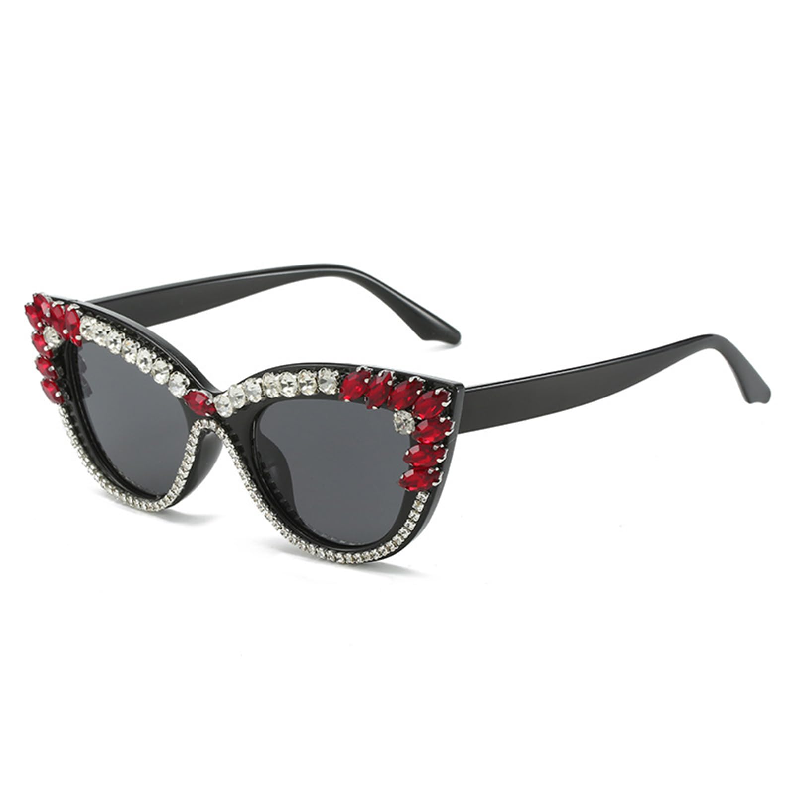 Lunettes œil de chat pour femme Fankexi style vintage strass terrasse
