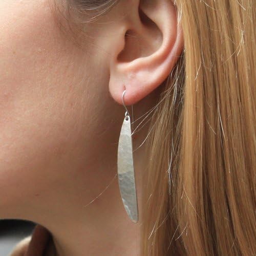 Long Leaf Earring in Silver