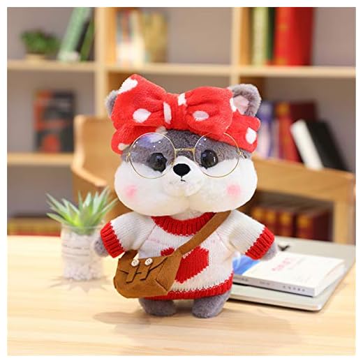 hetuioiyster Supersöt klädd Shiba Inu djur fyllda plyschleksaker docka för barn flickor gåva plysch studsboll