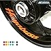 psler Motocicleta Llanta Rueda Interior Calcomanías Pegatinas Para Hayabusa