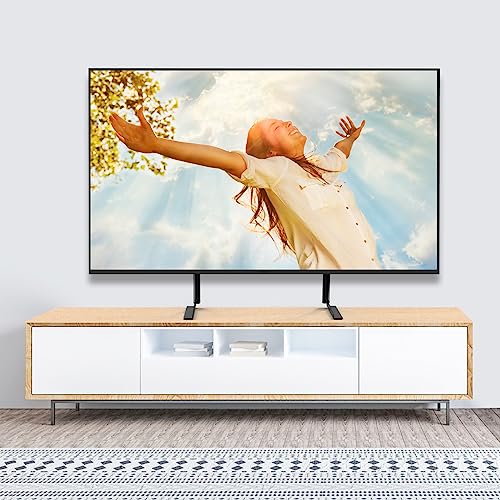 Image of ELIVED Universal Table Top TV Stand for Most 32 to 70 inch LCD LED Plasma Flat Screen TVs, TV Base Height Adjustable Leg Stand Holds up to 88 lbs, VESA up to 800x600mm, YD1024