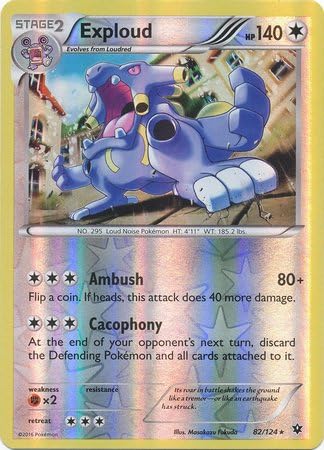 Pokemon - Exploud (82/124) - XY Fates Collide - Reverse Holo