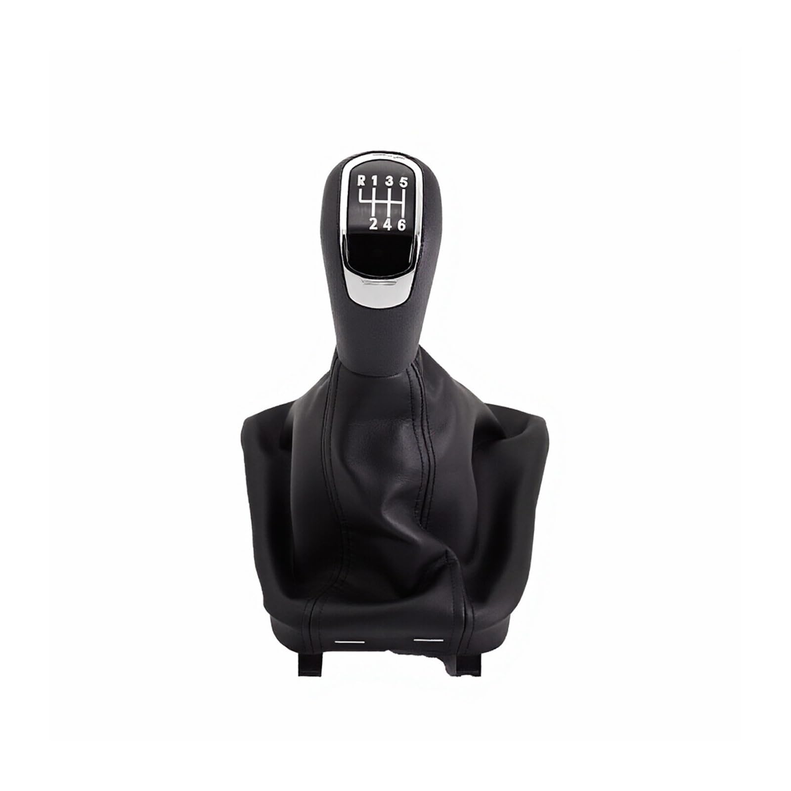Qmtvfsrh 6 Speed Black Car Gear Shift Knob For Skoda For Octavia 2 A5 A6 Sedan Combi 2004-2013 Manual Gear Shift Knob Pu Gaiter Boot 5/6 Speed 12Mm(6 Speed Black)